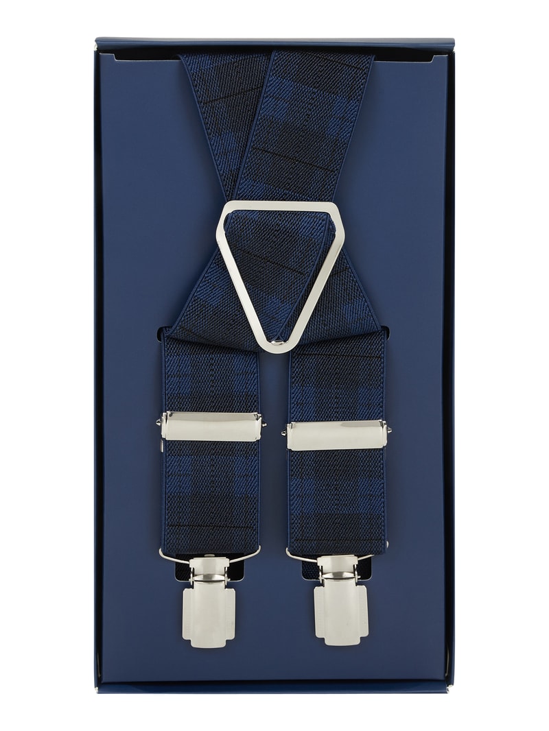 Hosenträger in X-Form in marineblau