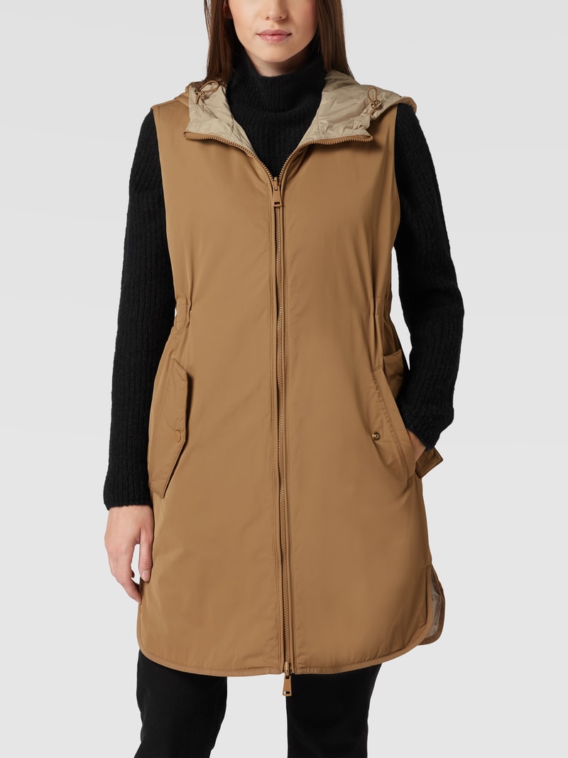 Steppweste mit Wendefunktion Modell 'VINO' in camel