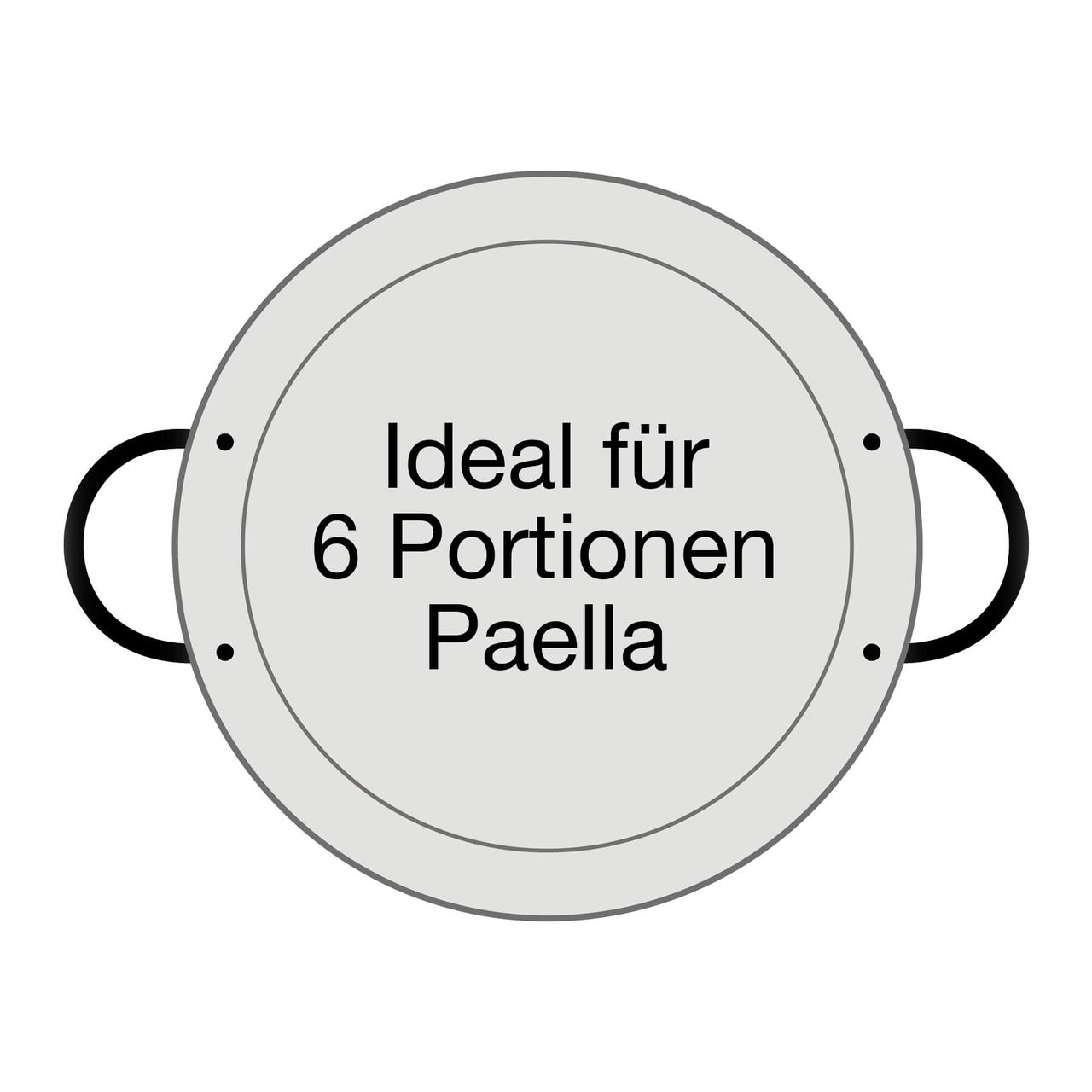 PaellaWorld International Paella World Original spanische Paella Pfanne Typ Valenciana 34cm - robust, preiswert, beste Brat- und Kocheigenschaften