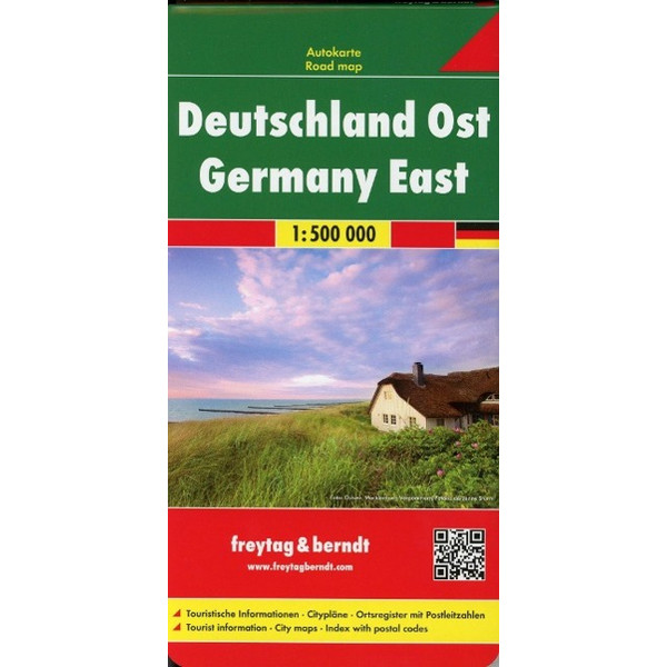 Deutschland Ost 1 : 500 000 Autokarte - Straßenkarte