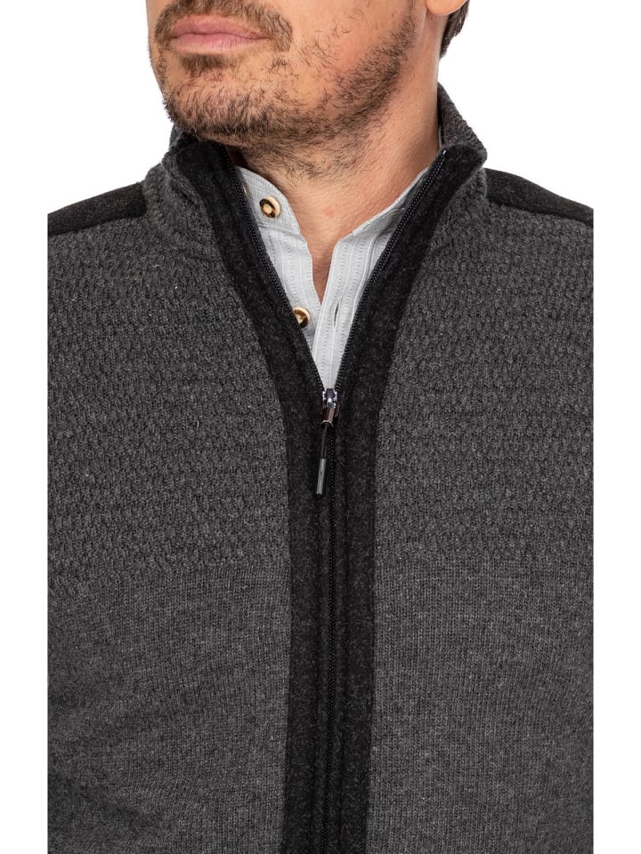 Spieth & Wensky Strickjacke WULF in anthrazit günstig kaufen