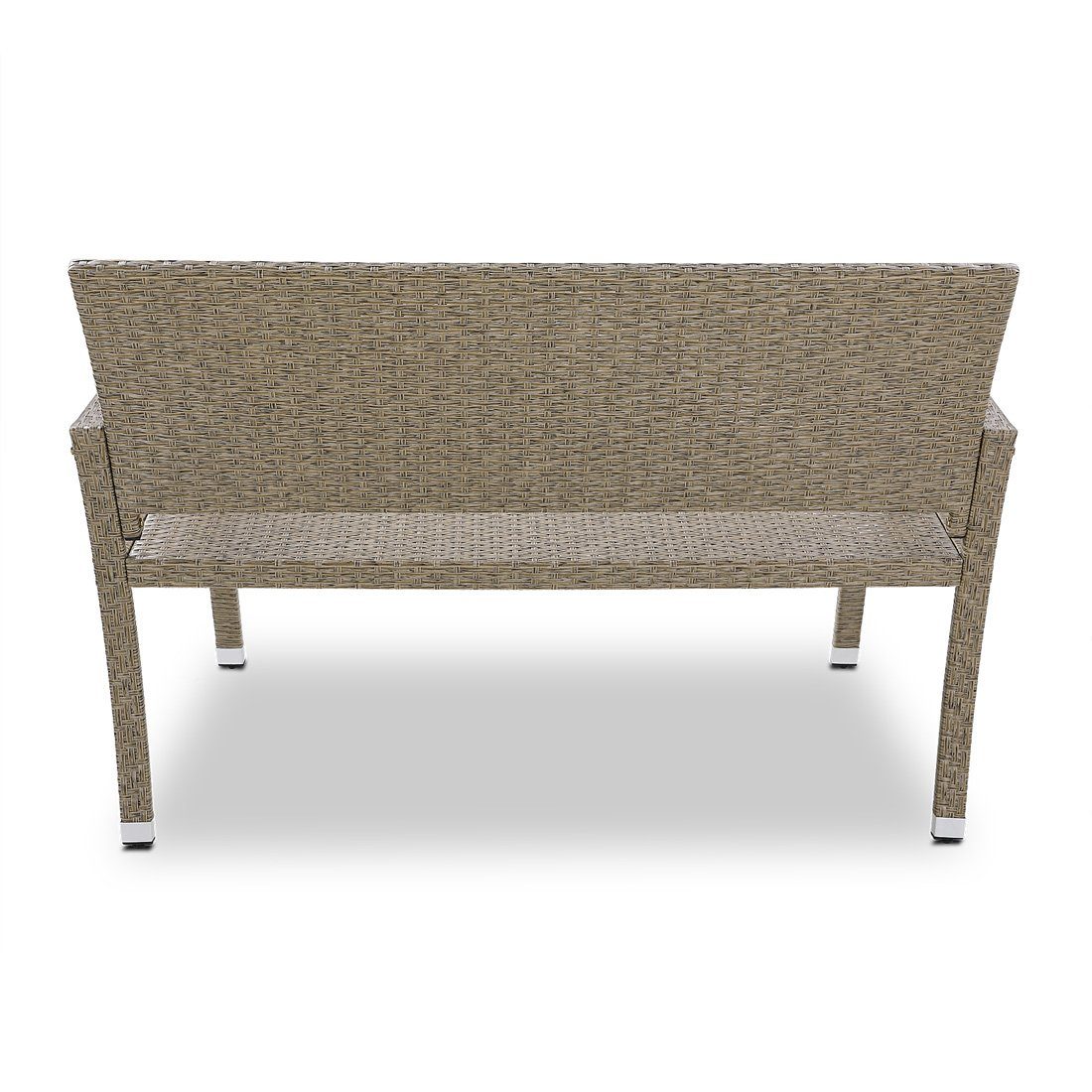 Casaria Gartenbank, Wetterfest UV-beständig 122x90x58cm 320kg Belastbar Garten Terrasse
