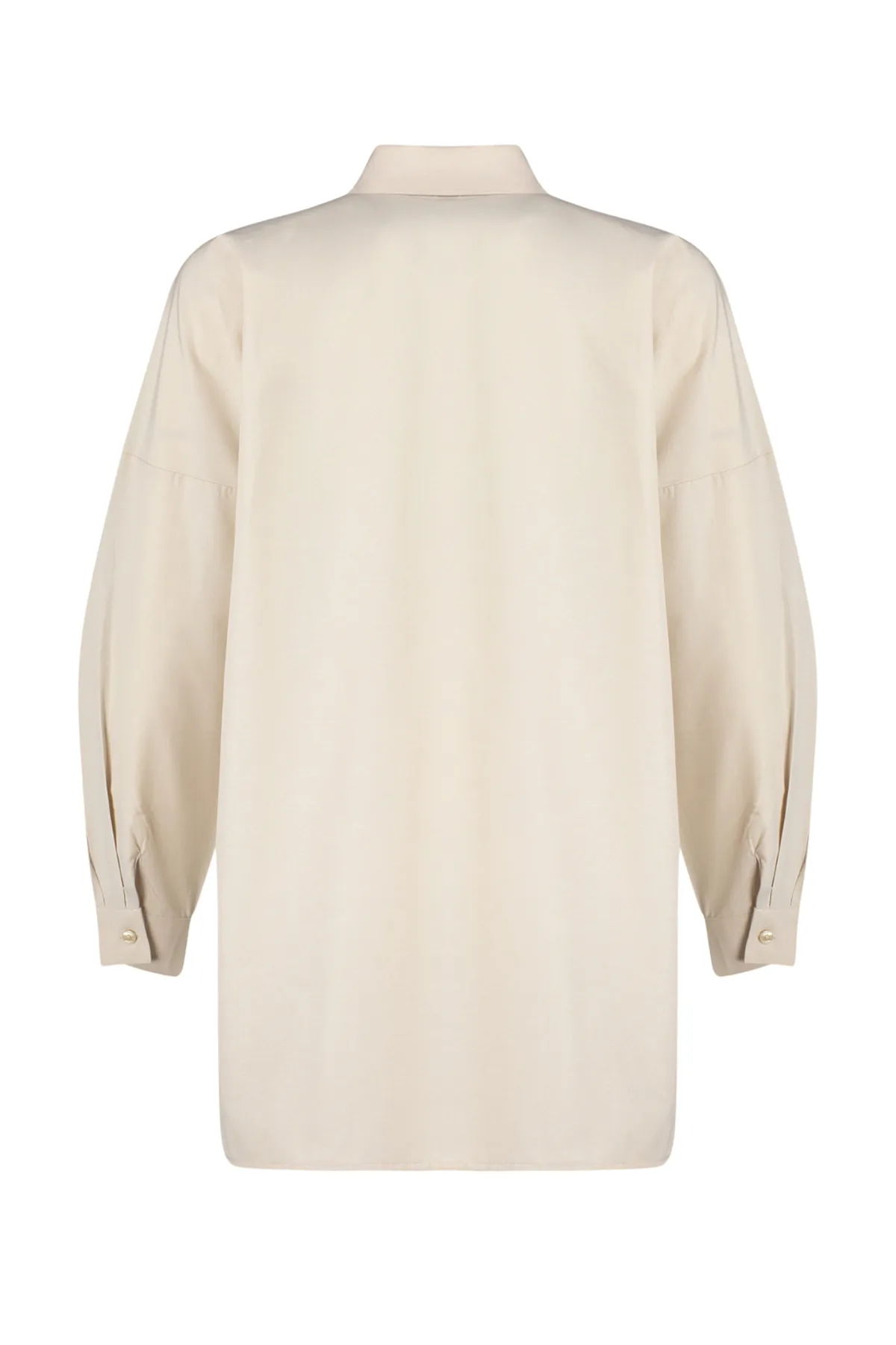 Trendyol Modest  Gewebtes Hemd aus Baumwolle mit Steinapplikation und Blumendetail TCTSS24TG00030