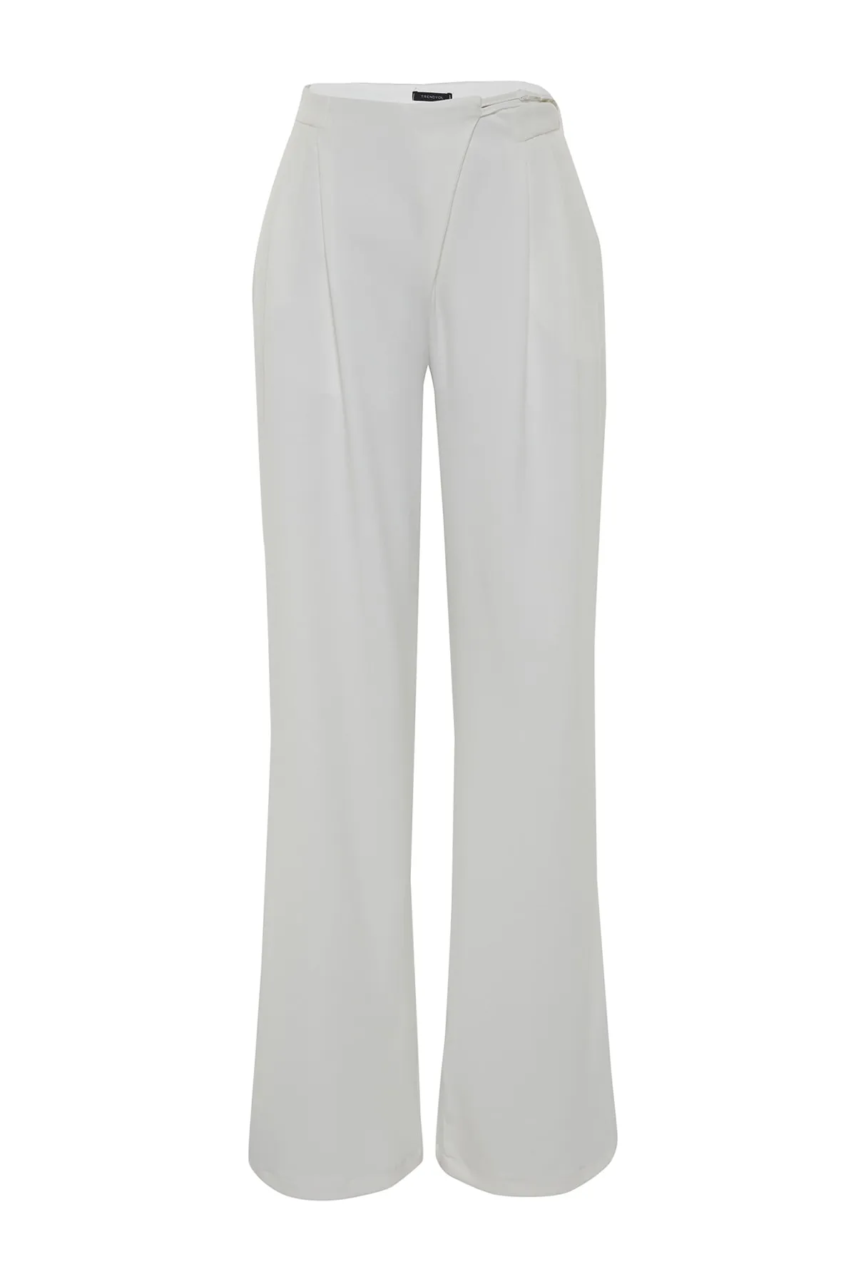 Trendyol Collection  Ecru gefütterte gewebte Brauthose TPRSS23PL00021
