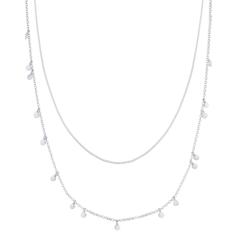 Elli Elli Collier Tendance Minimaliste Collier Femme - (925/1000) Argent collier