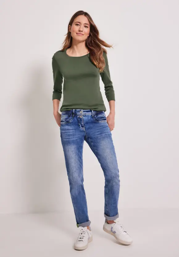 CECIL Basic Shirt mit Rundhals