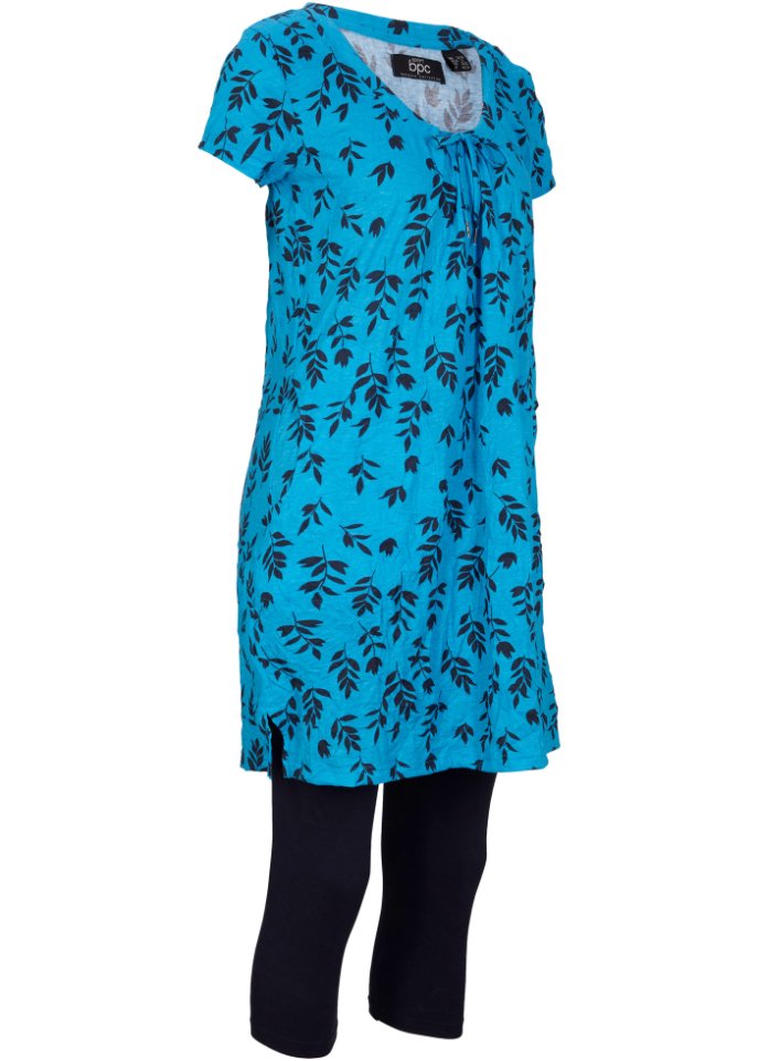 Kleid und Capri-Leggings (2-tlg.Set)