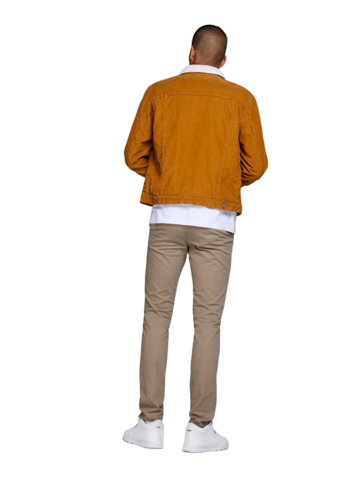Jack & Jones Stoffhose / Chino JPSTMARCO JJBOWIE slim in Beige günstig kaufen