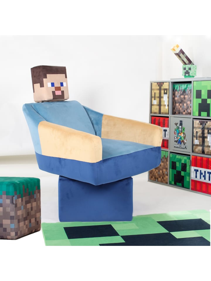 Minecraft Minecraft Sitz- und Aufbewahrungsbox, Grasblock günstig kaufen onesize