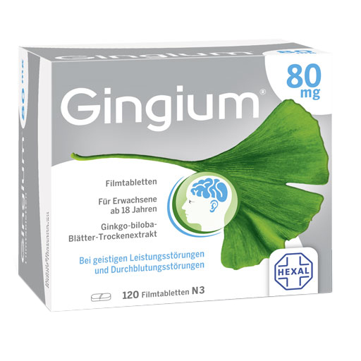 GINGIUM 80 mg Filmtabletten  120 St  Filmtabletten