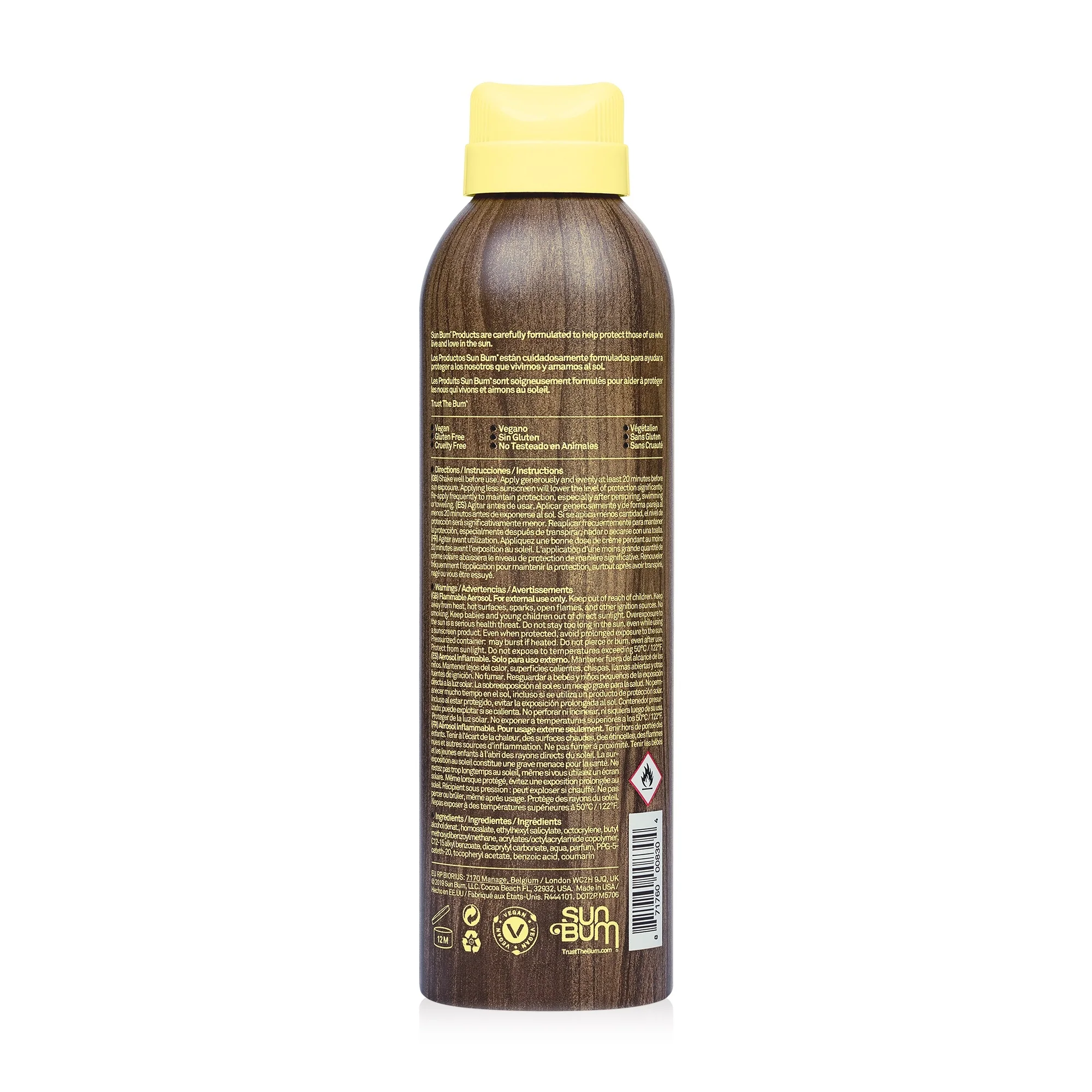 Spray protector solar Sun Care SPF30 - Spray corporal de alta protección solar.