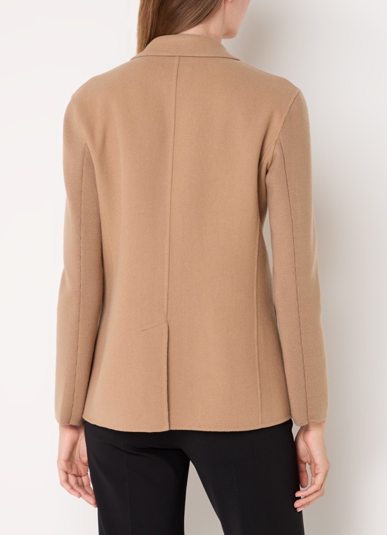 MaxMara Unicum blazer in wool blend with patch pockets