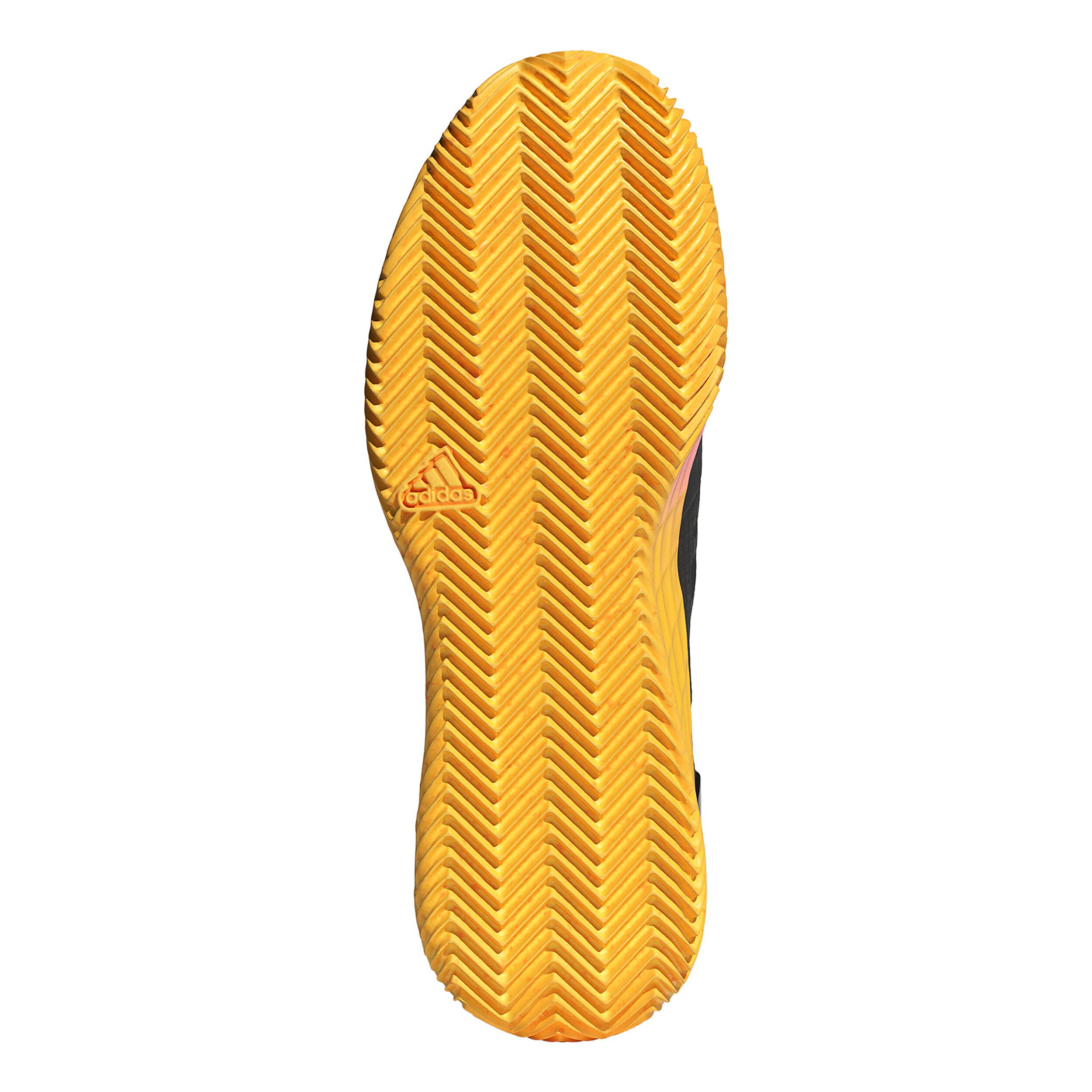 Adizero Ubersonic 4.1 Sandplatzschuh Herren - Schwarz, Orange