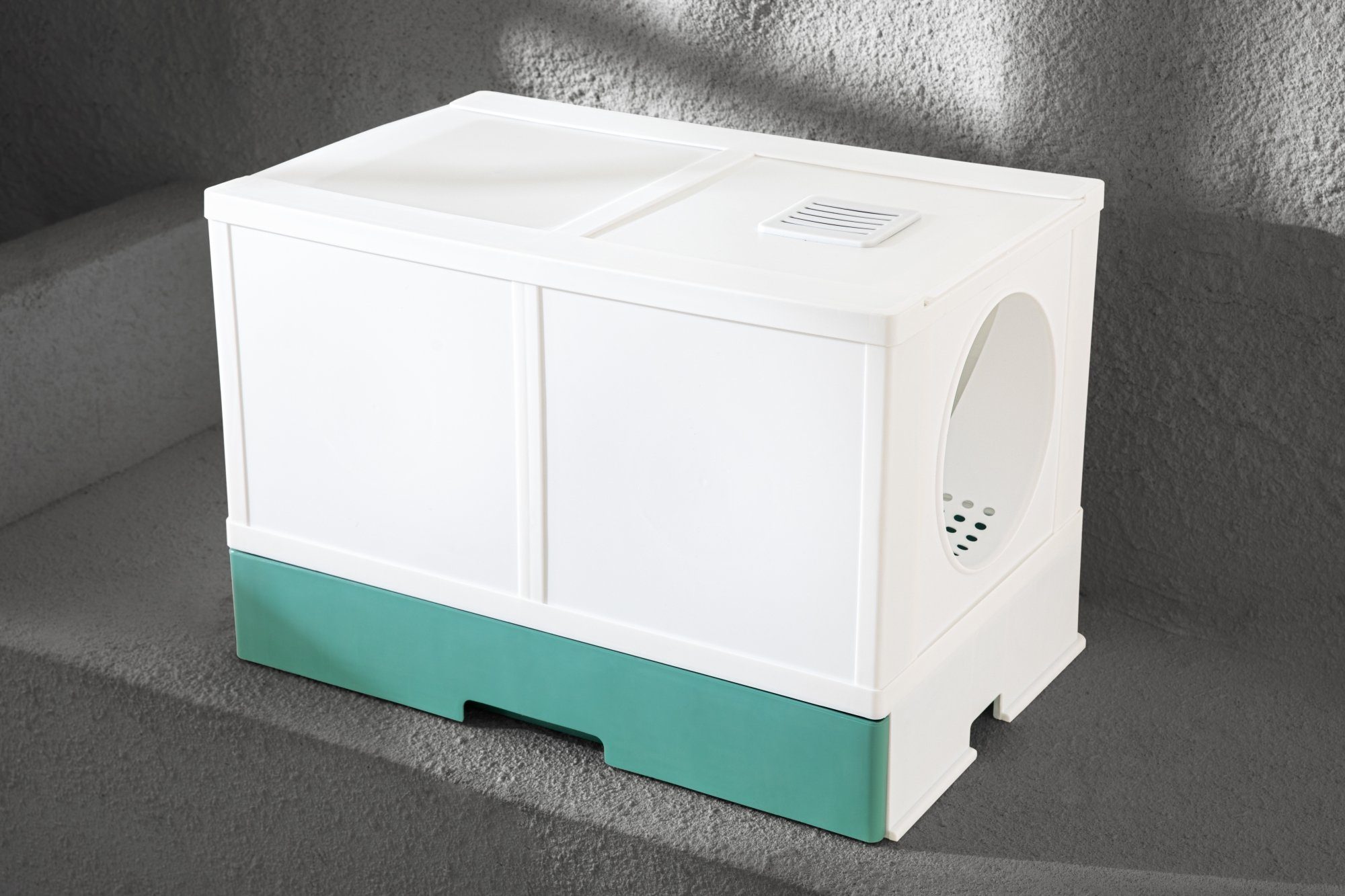 PeTraum Katzentoilette Das Katzenklo TIGO-X für große Katzen, XXL-Katzentoilette, L69 x B44 x H45,5cm