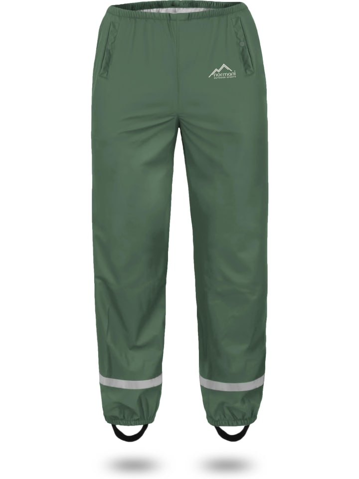 Normani Outdoor Sports Kinder Regenhose York in Dunkelgrün günstig kaufen