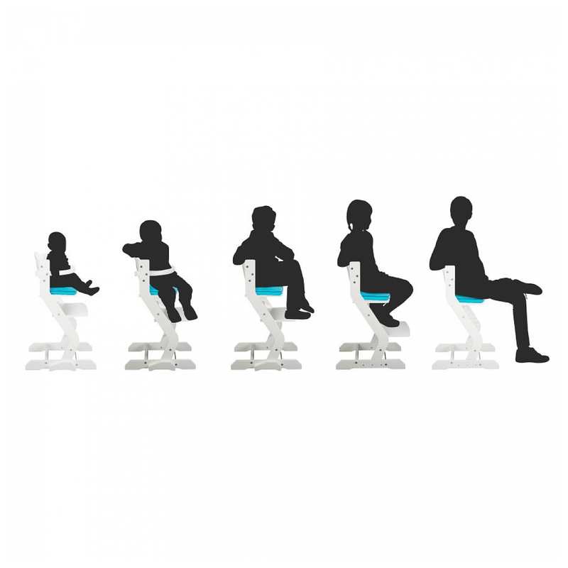 Chaise haute en hêtre massif blanc