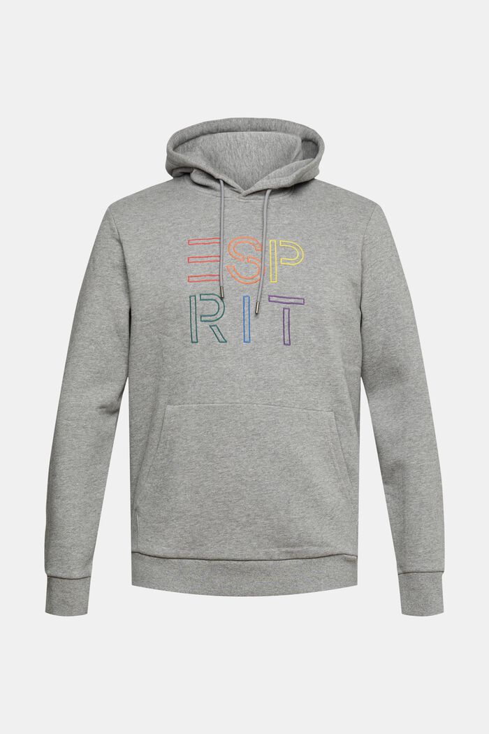 Recycelt: Hoodie mit Logo-Strickerei