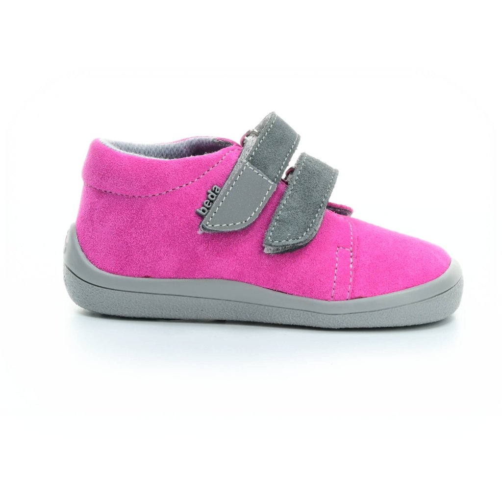 Beda Rebecca mit Membran und Hinterkappe (BF 0001/W/M/OP/FW) dunkelrosa Barfuß-Stiefeletten