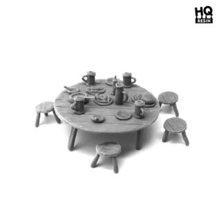 HQ Resin - Table and Seats Set 3