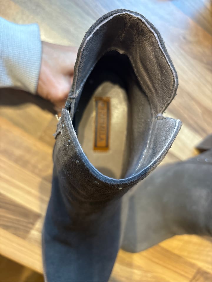 CARMELA Leder-Ankle-Boots in Taupe günstig kaufen 39