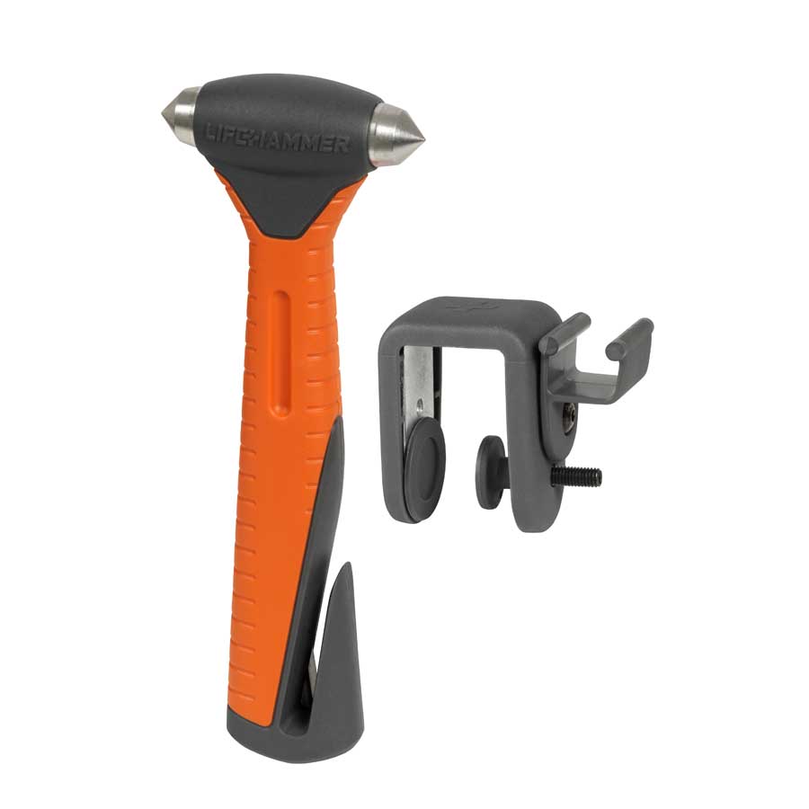LifeHammer Notfallhammer Safety Hammer Plus inkl. Quick Click Halterung - ATU