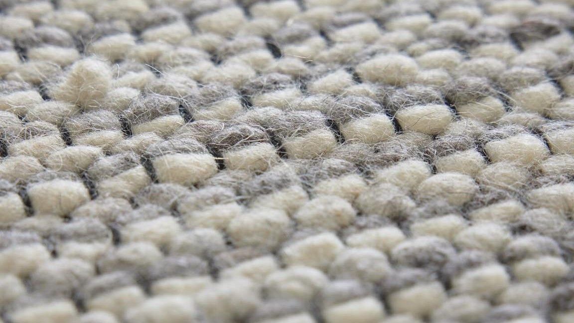 Interliving Handwebteppich B-8003 Grau 70 x 130 cm