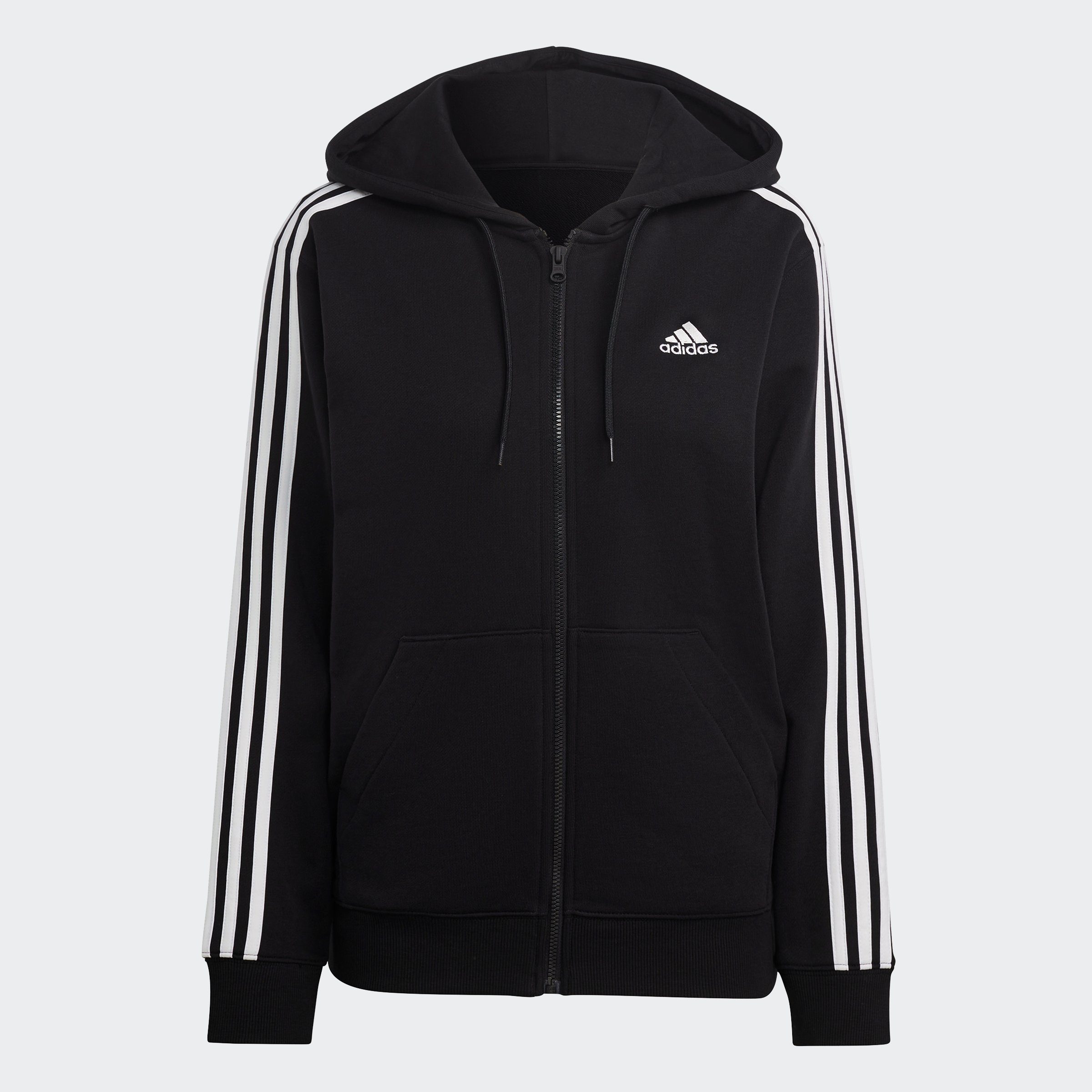 adidas Sportswear Kapuzensweatshirt ESSENTIALS 3STREIFEN FRENCH TERRY REGULAR KAPUZENJACKE (1-tlg)