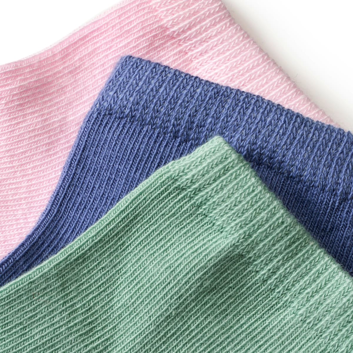 Sneaker Socken, rosa + blau + grün, Gr. 23/26, 3 St