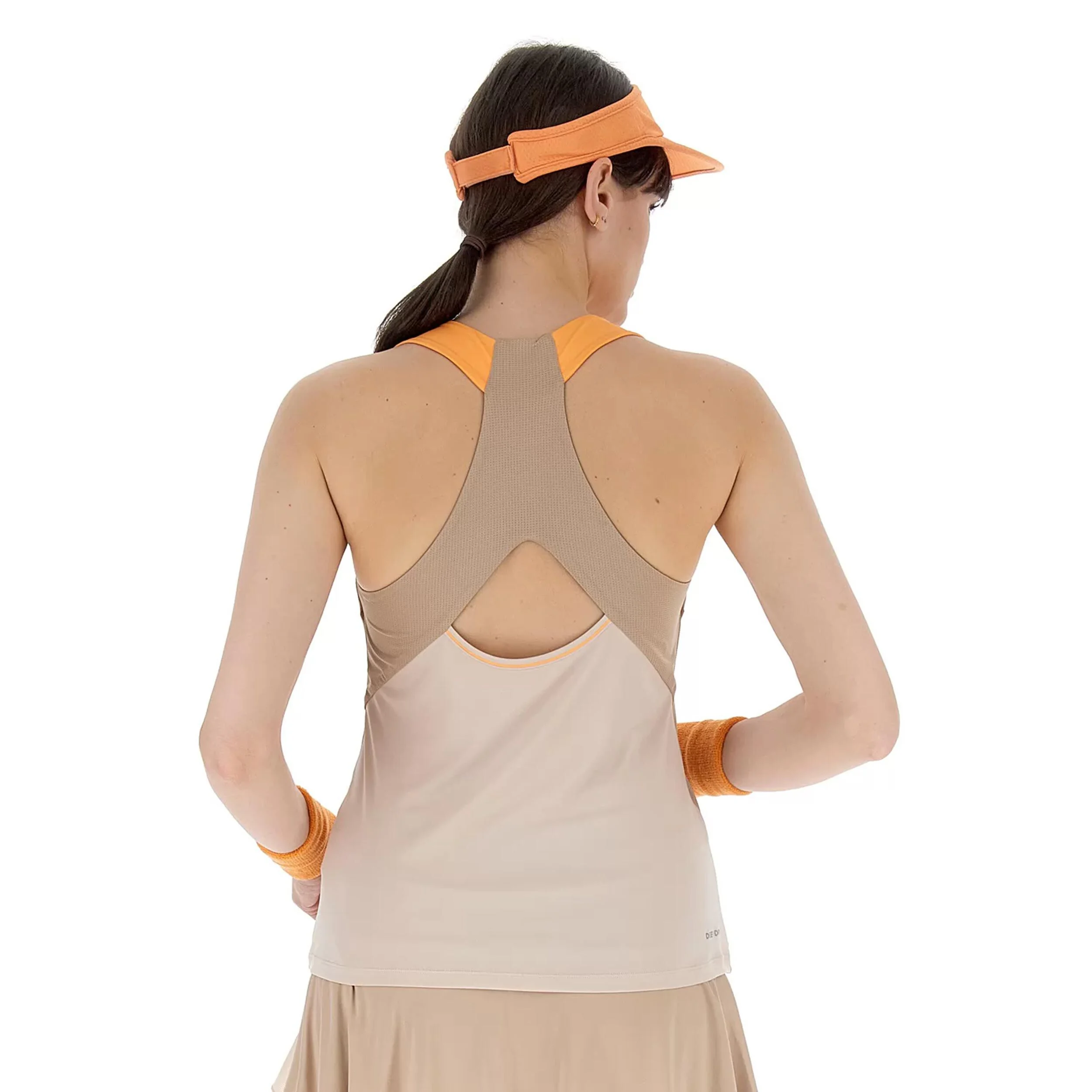 Tech Tank-Top Damen - Creme, Braun