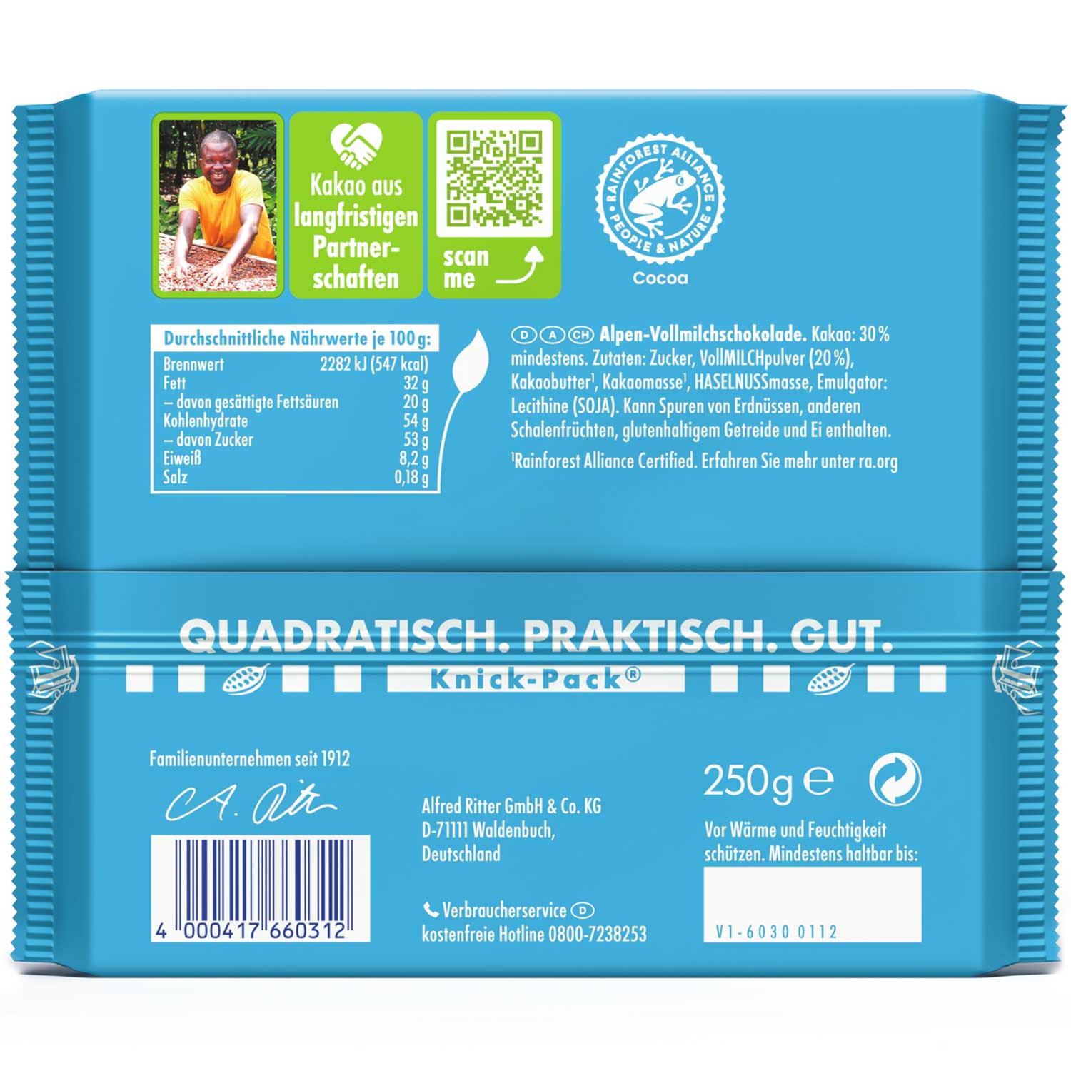 Ritter Sport Alpenmilch 250g