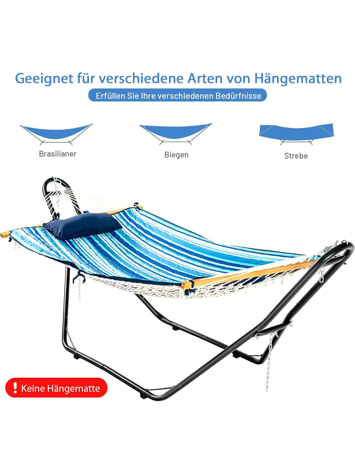 COSTWAY Hängemattengestell Metall in Schwarz günstig kaufen onesize