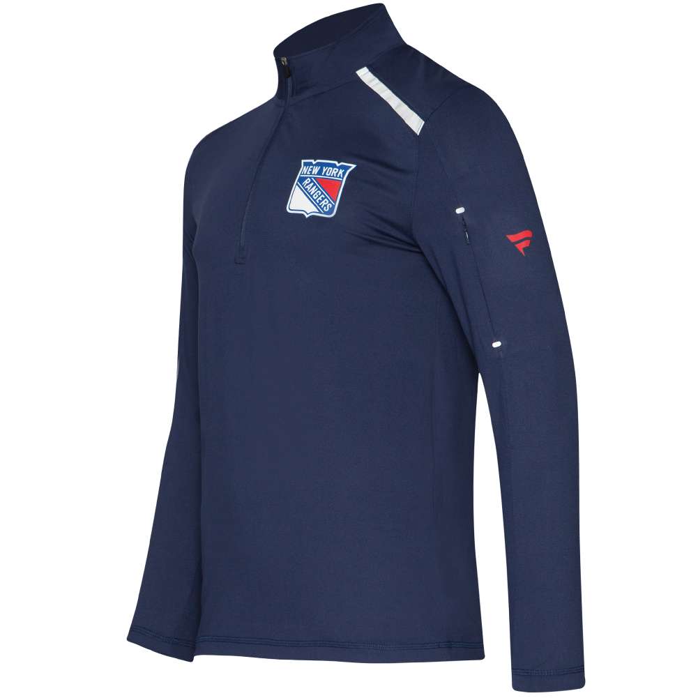 New York Rangers Fanatics 1/4-Zip Herren Trainings Sweatshirt MA2745062N45U
