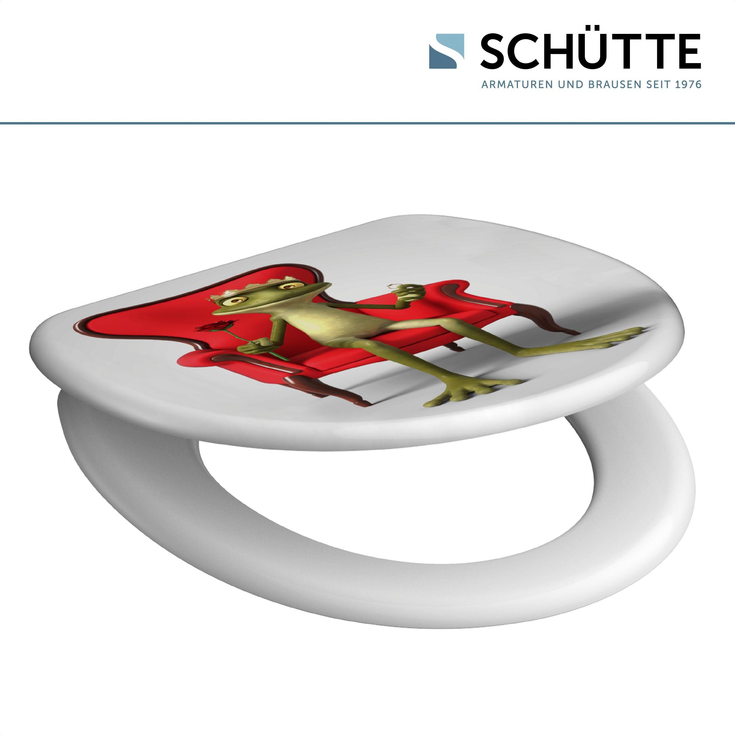 Schütte WC-Sitz Frog King, Duroplast, mit Absenkautomatik