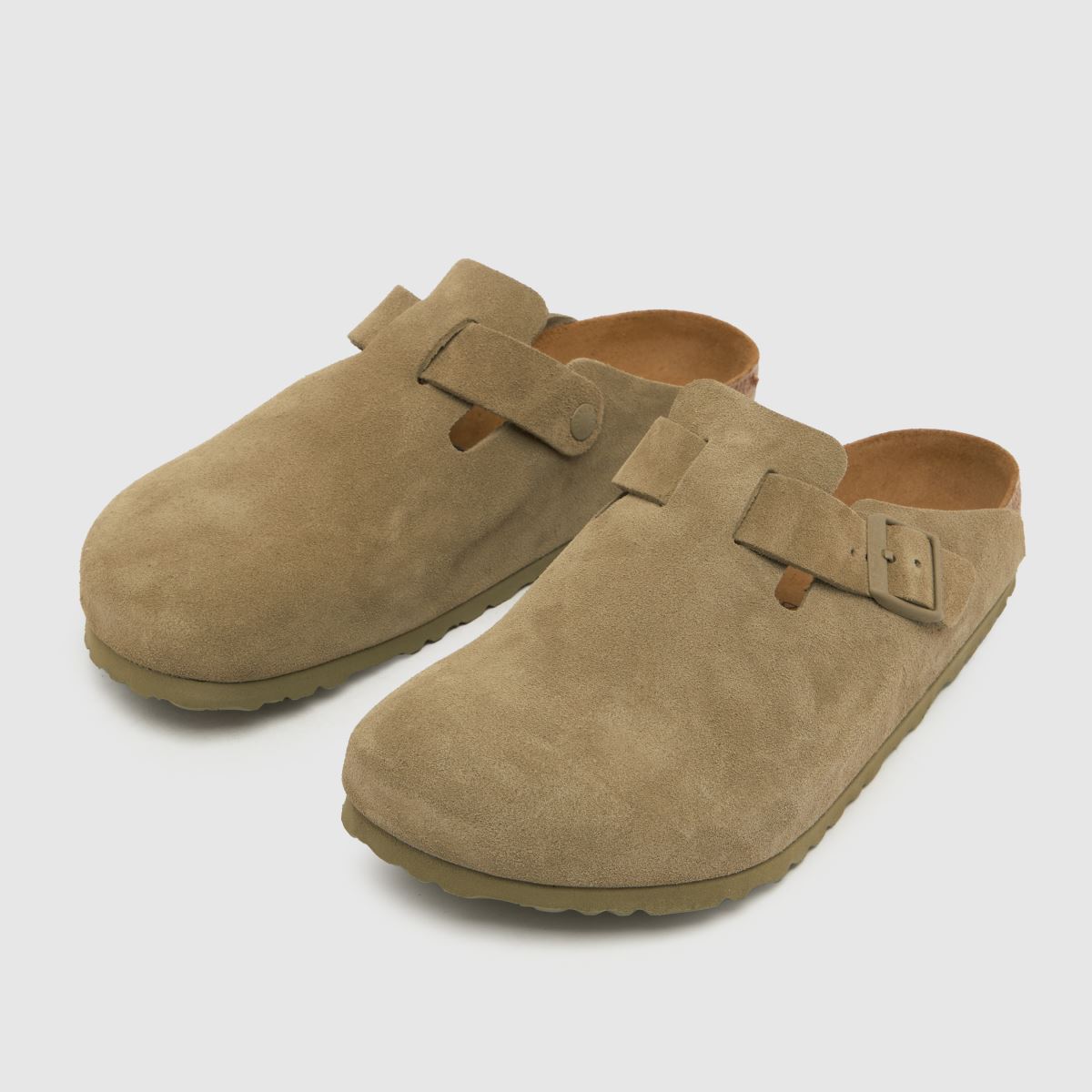 BIRKENSTOCK Boston klumpa szandál fakó khaki színben