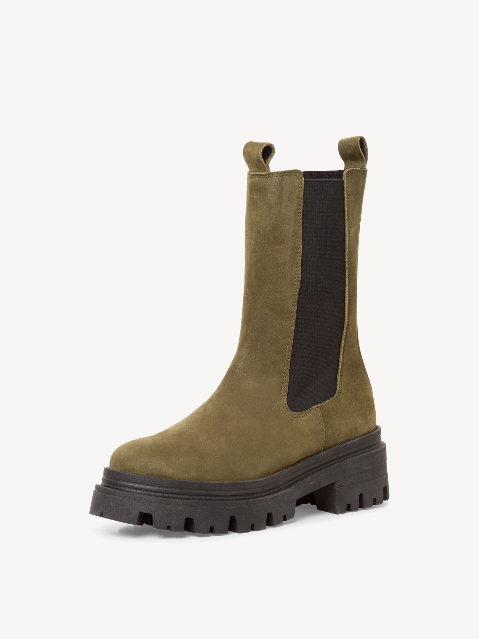 Bottine Chelsea en cuir - vert