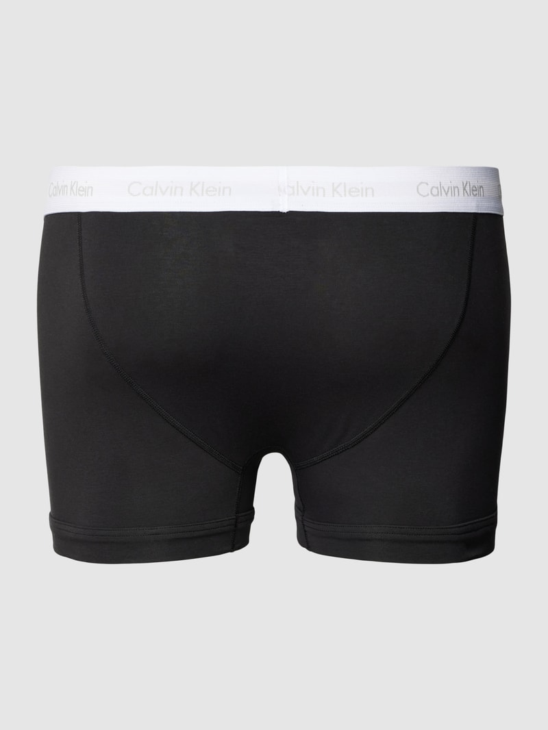 PLUS SIZE Trunks mit Logo-Bund im 3er-Pack in schwarz