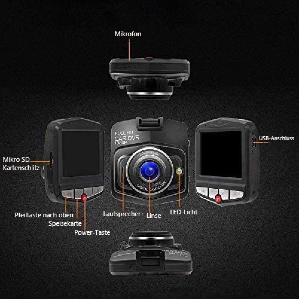 FeelGlad Dashcam Auto,Dash Cam,Dashcam Auto Vorne Dashcam