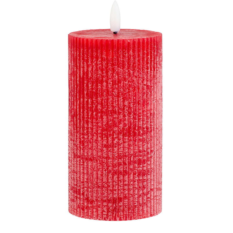 Vie Selected Kubbelys 10 cm ø 7 cm LED rille rød