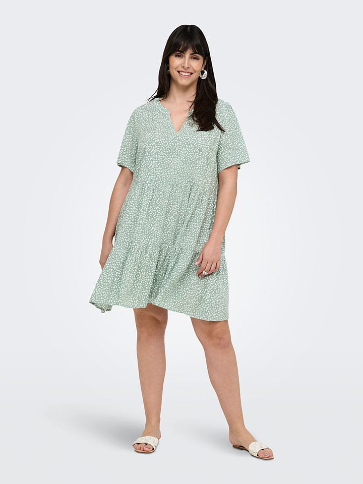 ONLY Carmakoma Kleid in Grün günstig kaufen