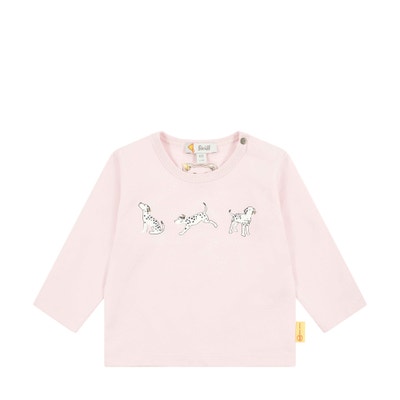 T-Shirt langarm, rosa für Mädchen