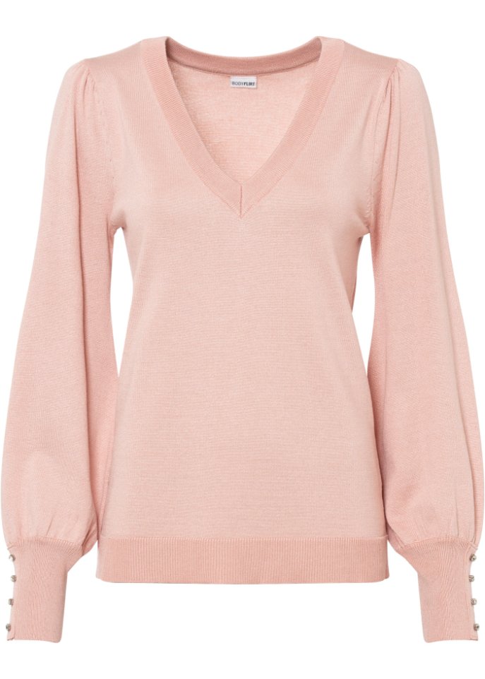 Pullover mit Schmuckknöpfen