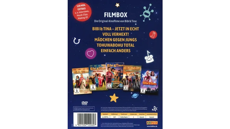 Bibi & Tina Filmbox - Alle 5 Kinofilme