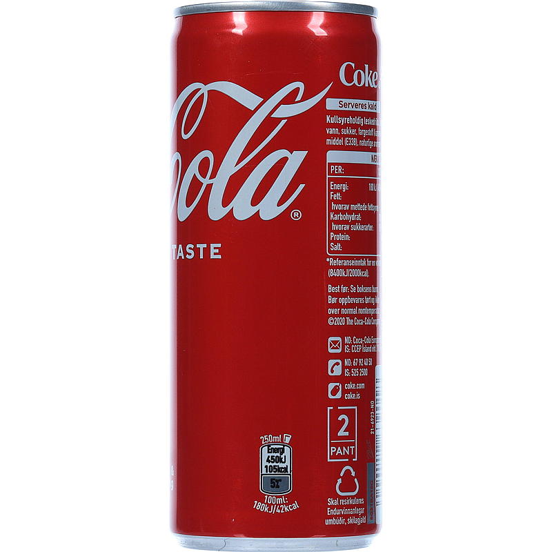 Coca-cola Coca-cola 0,25 l m/sukker