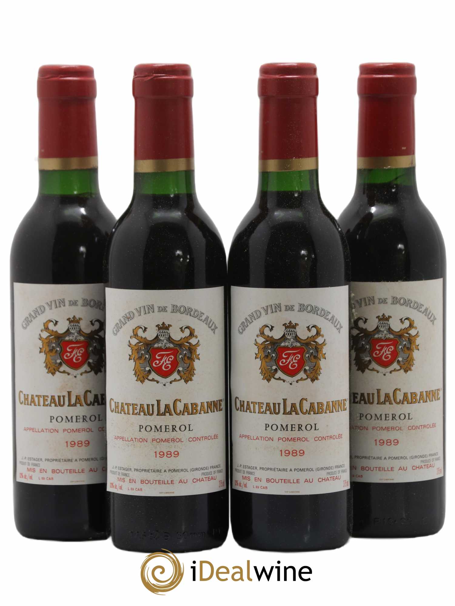 Pomerol La Cabanne 1989 - Lot de 24 Demi-bouteilles