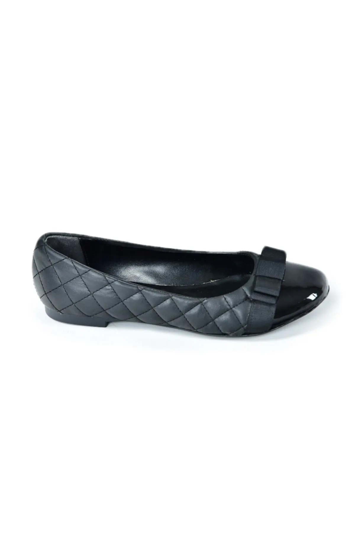 Fox Shoes  Schwarze gesteppte Damen-Ballerina Ballerina D726019509