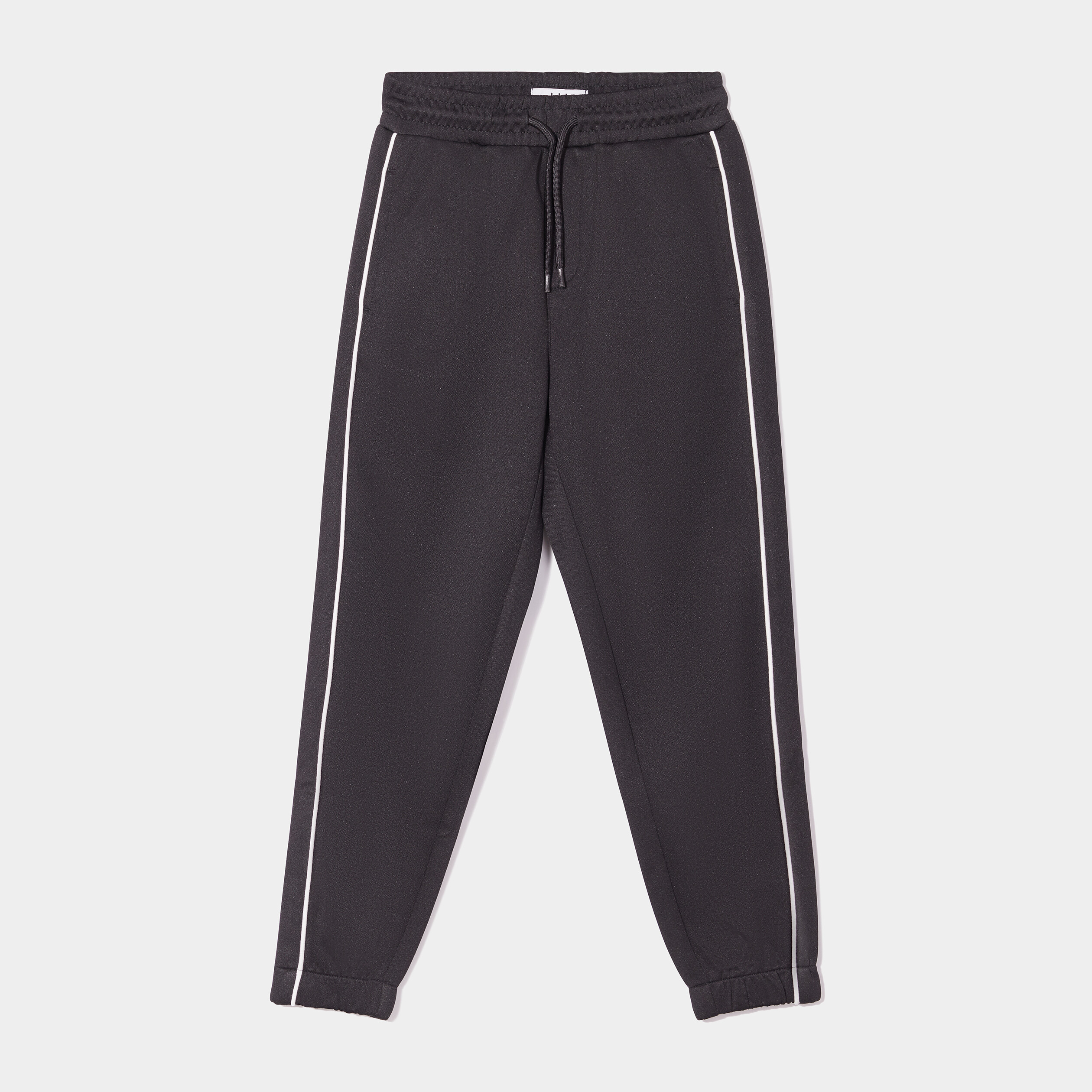 Pantalon de jogging taille élastiquée noir garçon | La Halle