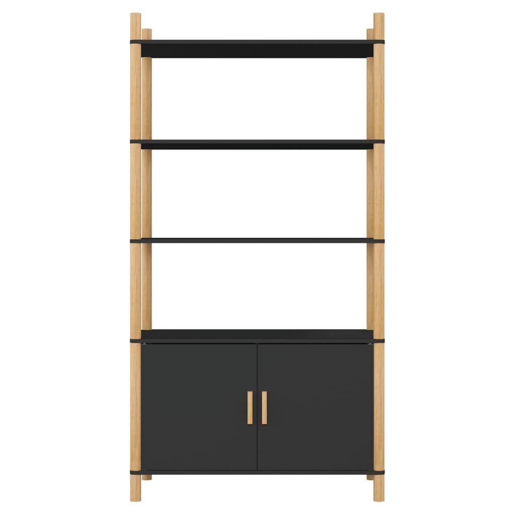 vidaXL Sideboard Highboard Schwarz 80x40x153 cm Holzwerkstoff (1 St)