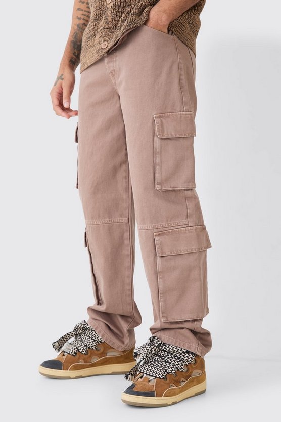Lockere Cargo-Jeans