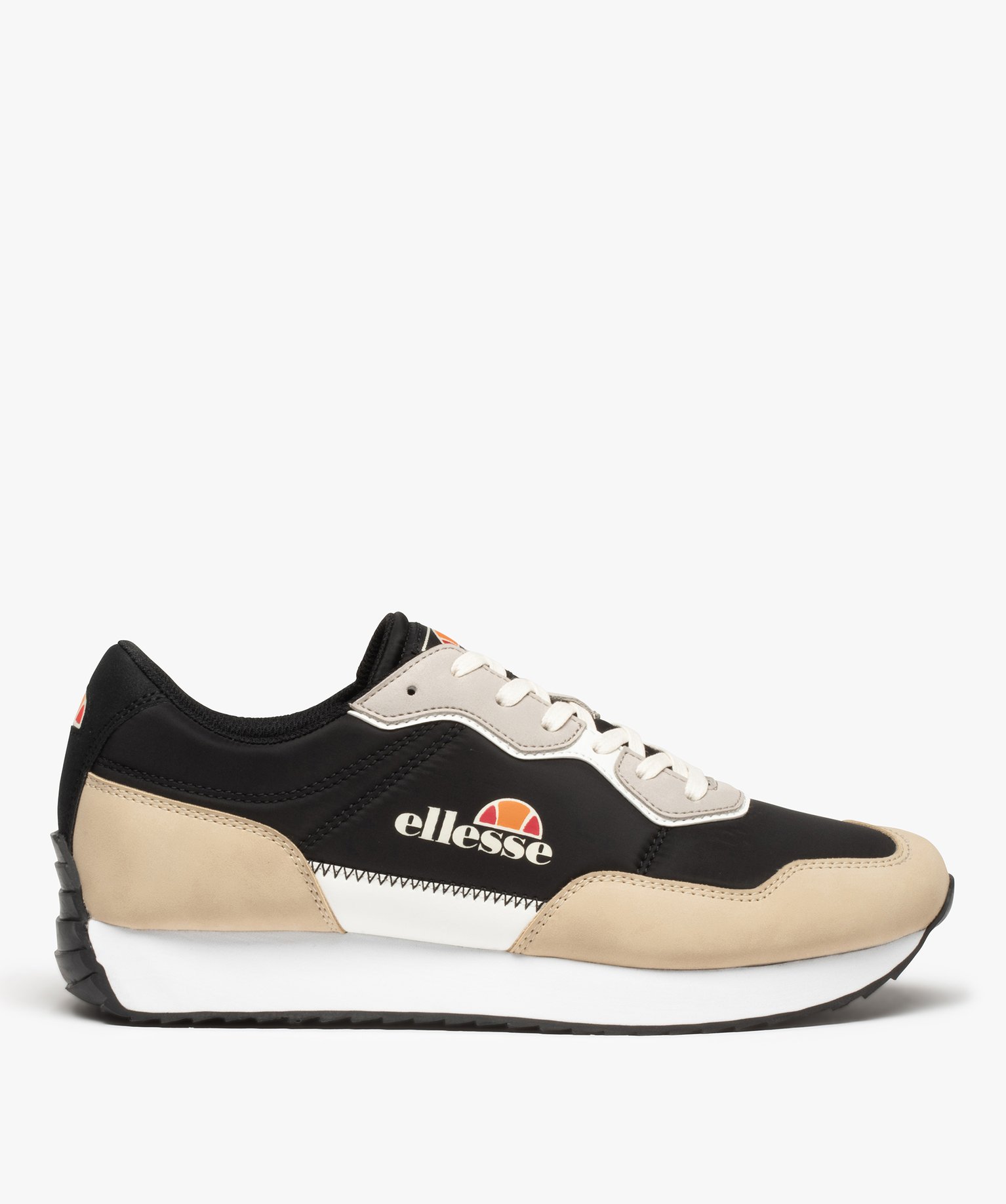 Baskets homme à lacets bi-matière - Ellesse noir | GEMO