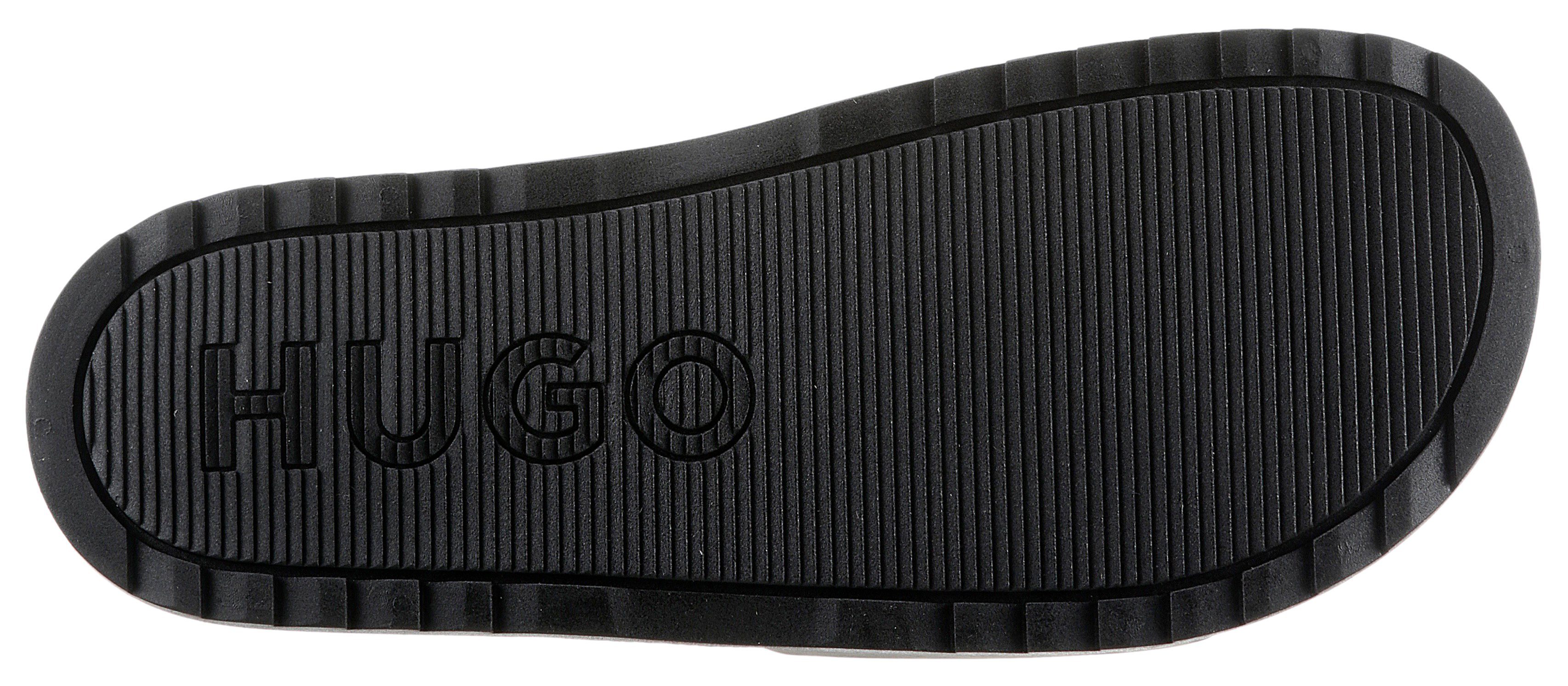 HUGO Match_Slid_ftl Pantolette mit flammendem HUGO-Logo